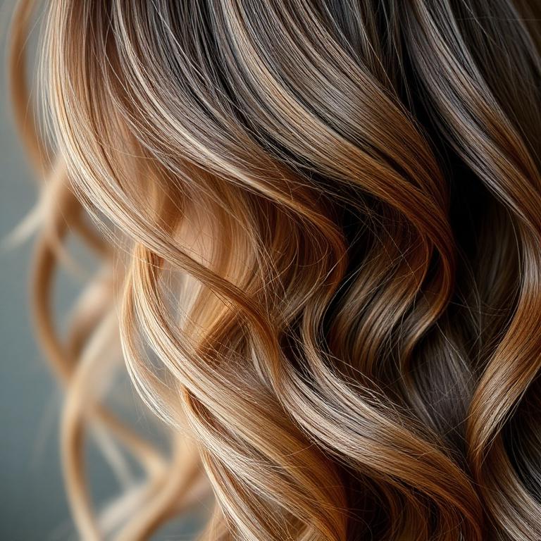 Mechas em tonalidade Avelã